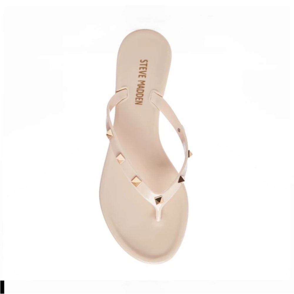 Steve Madden nude jelly studded thong sandal Size 7